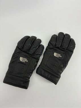 The North Face Men’s Black Leather Winter Gloves